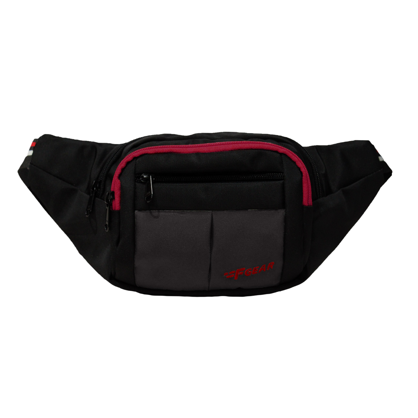 Lattitude Black Red Waist Pouch