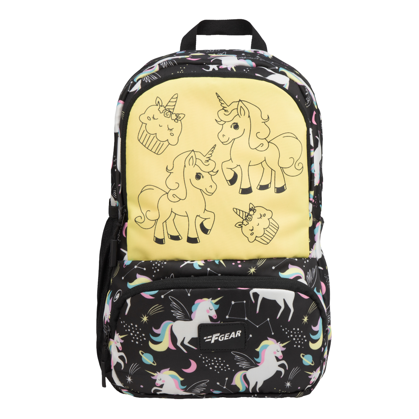 Colour Buddy 12L Black Unicorn Backpack