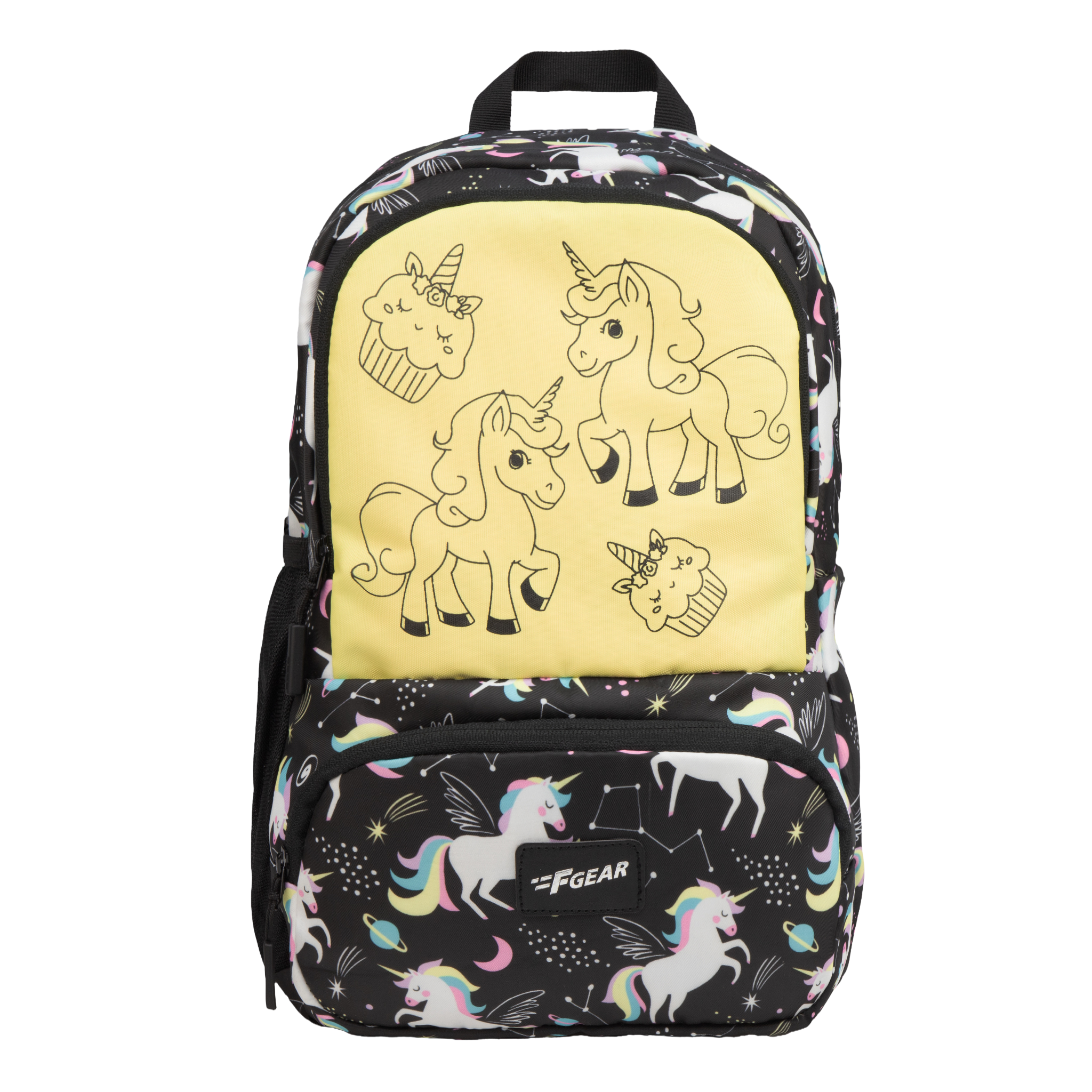 Colour Buddy 12L Black Unicorn Backpack