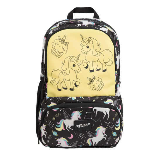 Colour Buddy 12L Black Unicorn Backpack