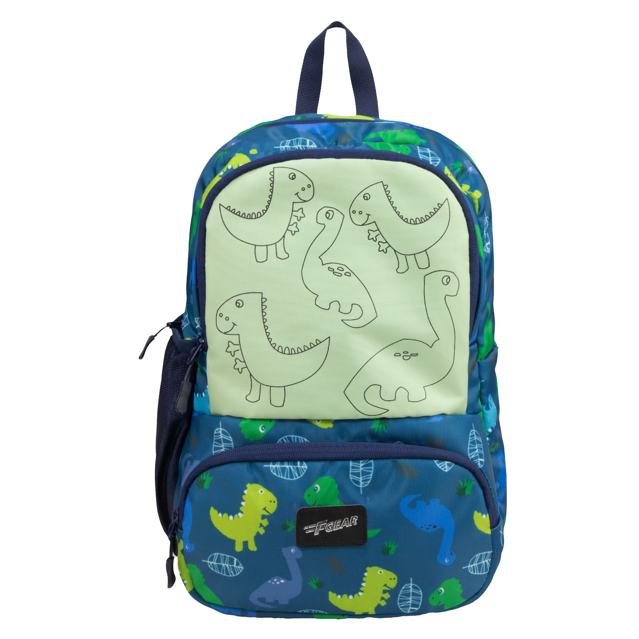 Colour Buddy 12L Navy Blue Dino Backpack