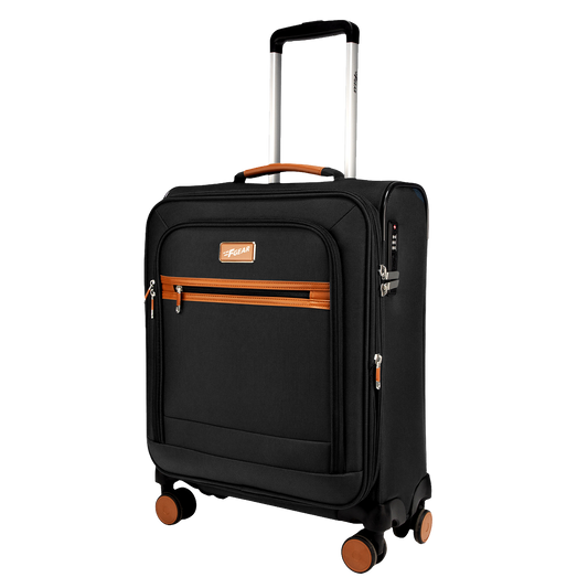 SoftAir Medium Black Check-in Suitcase