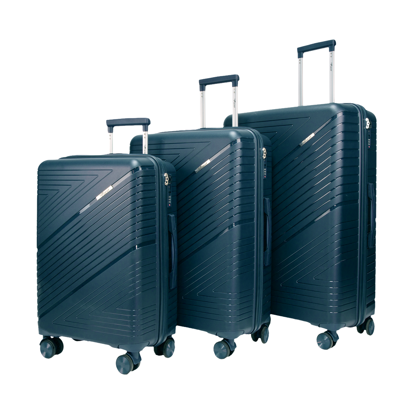Aegis Prussian Blue Set of 3 Suitcases