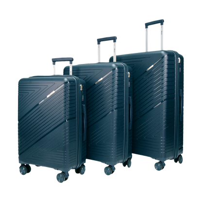 Aegis Prussian Blue Set of 3 Suitcases