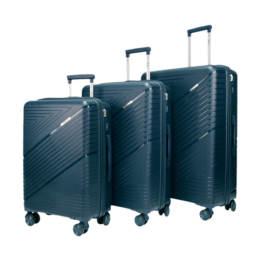 Aegis Prussian Blue Set of 3 Suitcases