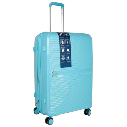 STV PP02 28" Turtle Blue Expandable Large Check-in Suitcase