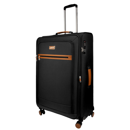 SoftAir Large Black Check-in Suitcase