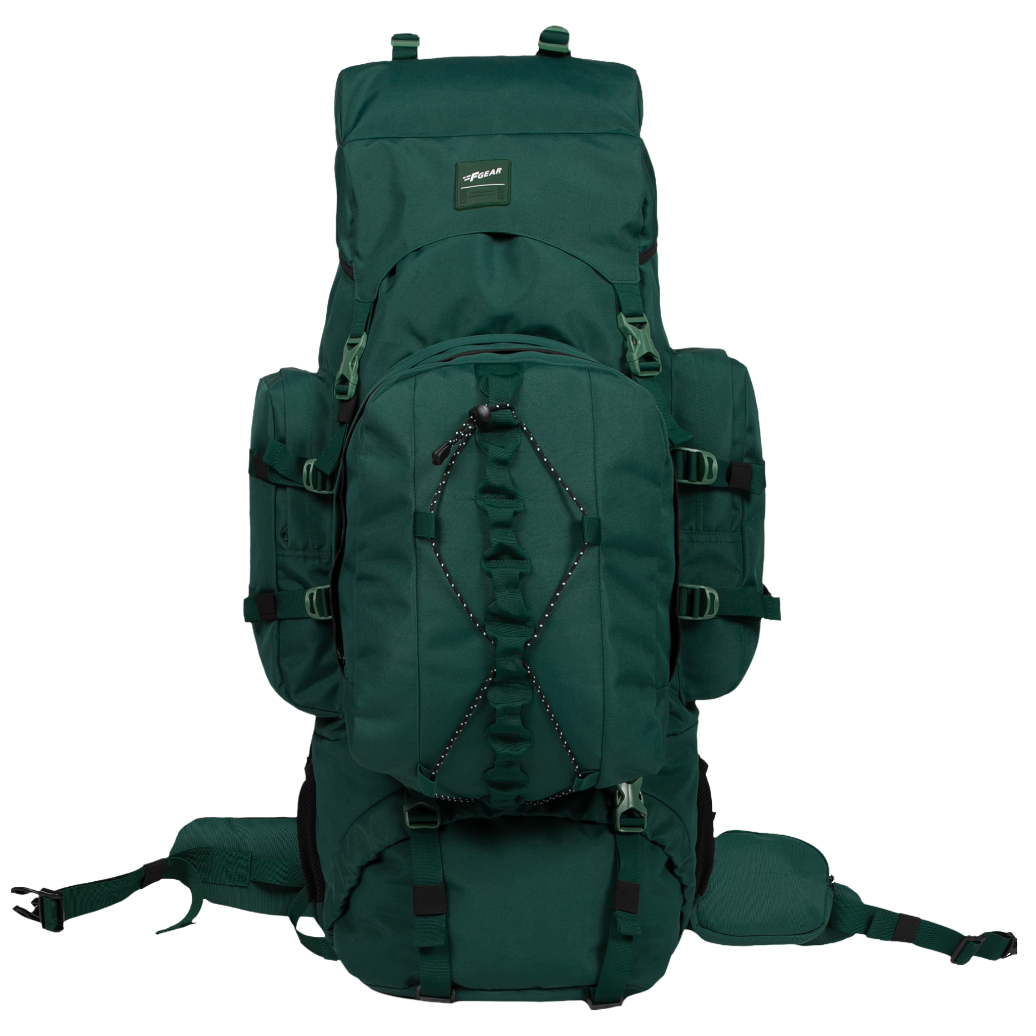 Levante 87L Spruce Green Rucksack Detachable Daypack