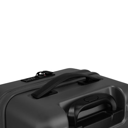 Windsor Steel Grey 56 cms Small Front Opening Trunk-Style Cabin Strolley with Laptop & Tablet Sleeves & Expander