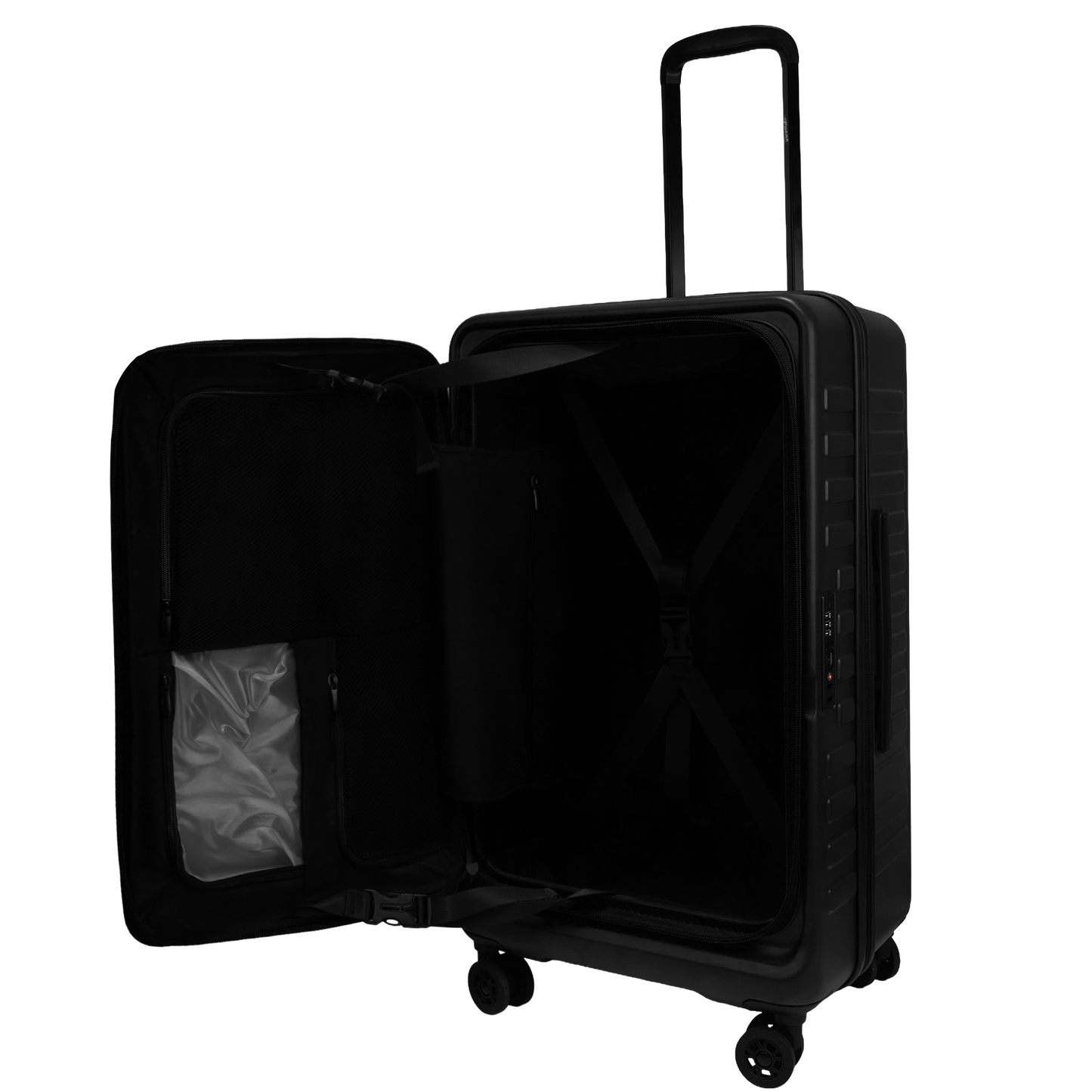 Windsor Black 68 cms Medium Front Opening Trunk-Style Check-in Strolley with Expander