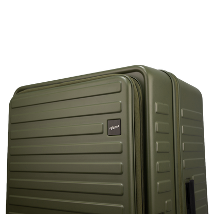 Windsor Army Green 76 cms Large Front Opening Trunk-Style Check-in Strolley with Expander