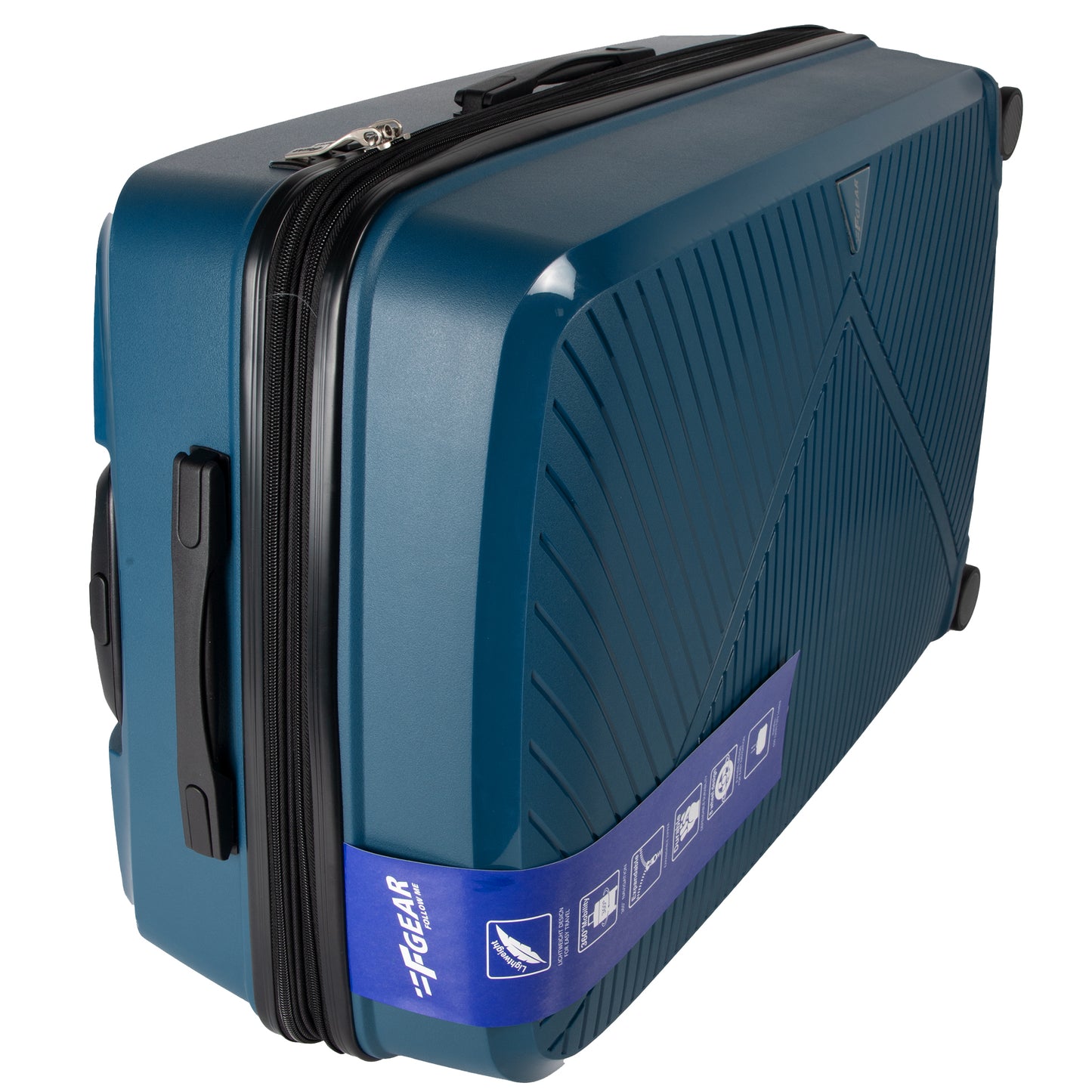 STV PP03 28" Peacock Blue Expandable Large Check-in Suitcase