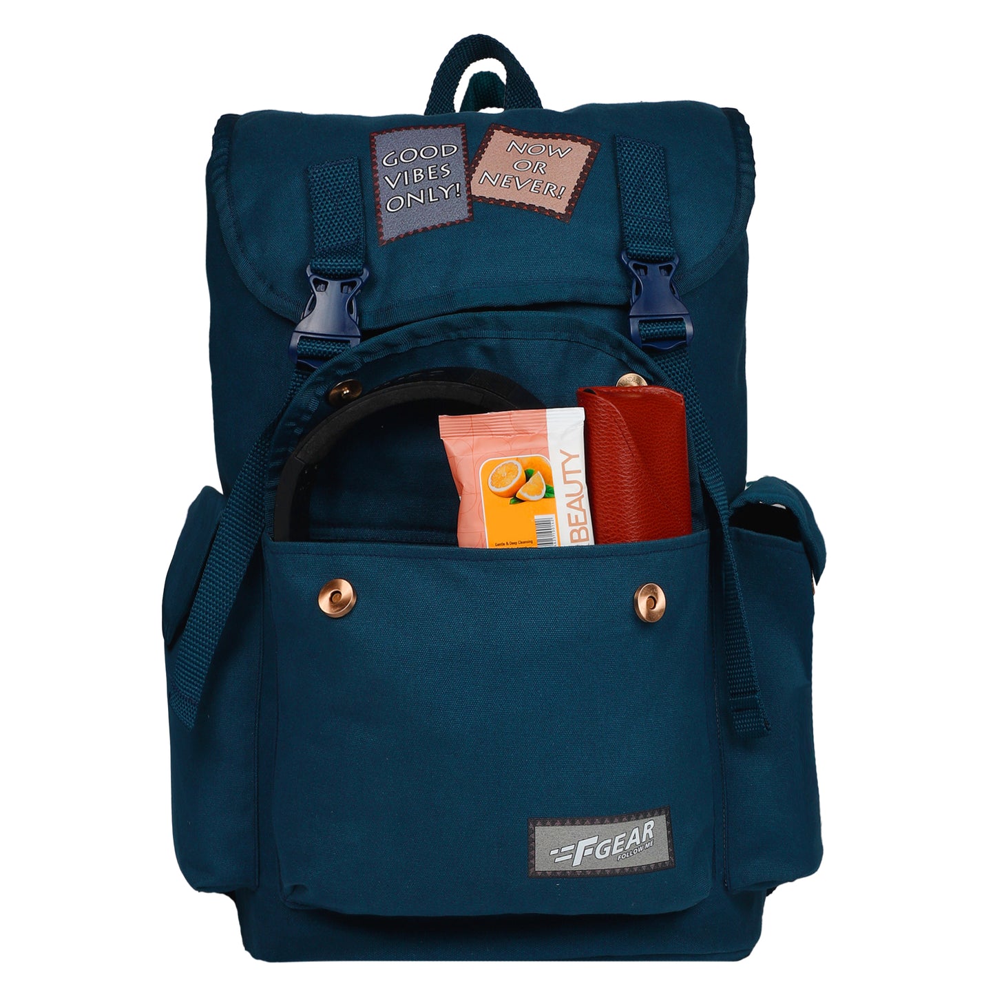 Webster 21L Navy Canvas Backpack