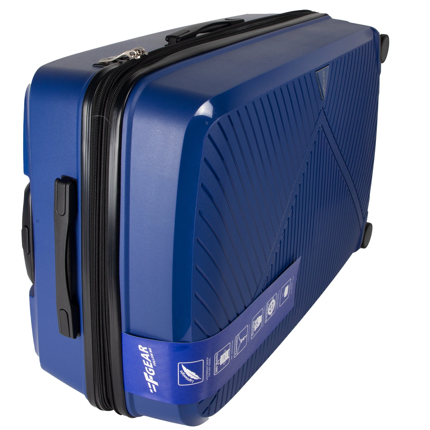 Goliath 24" Light Blue Expandable Medium Check-in Suitcase