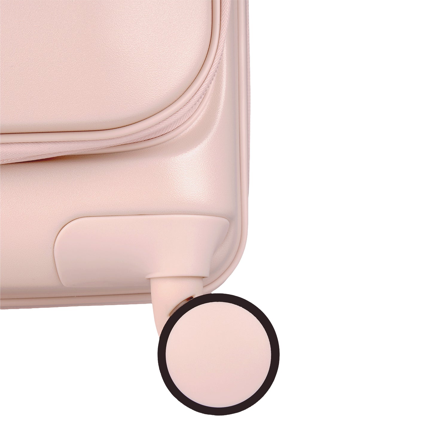 Valencia Front-Opening Strolley Silk Rose Set of 3 Suitcases