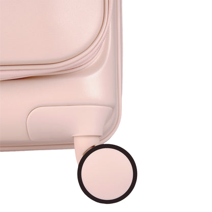 Valencia Front-Opening Strolley Silk Rose Set of 3 Suitcases