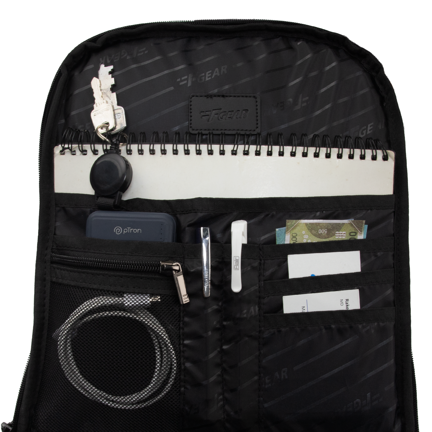 Capri 20L Black Laptop Backpack