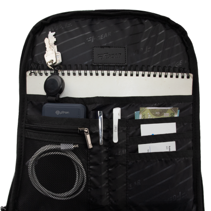 Capri 20L Black Laptop Backpack