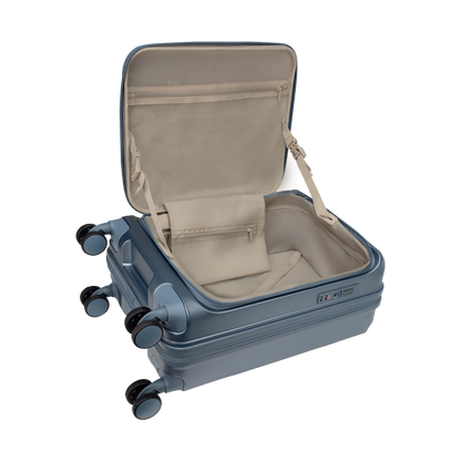 Valencia Small Pearl Blue 54 cms Front-Opening Cabin Strolley