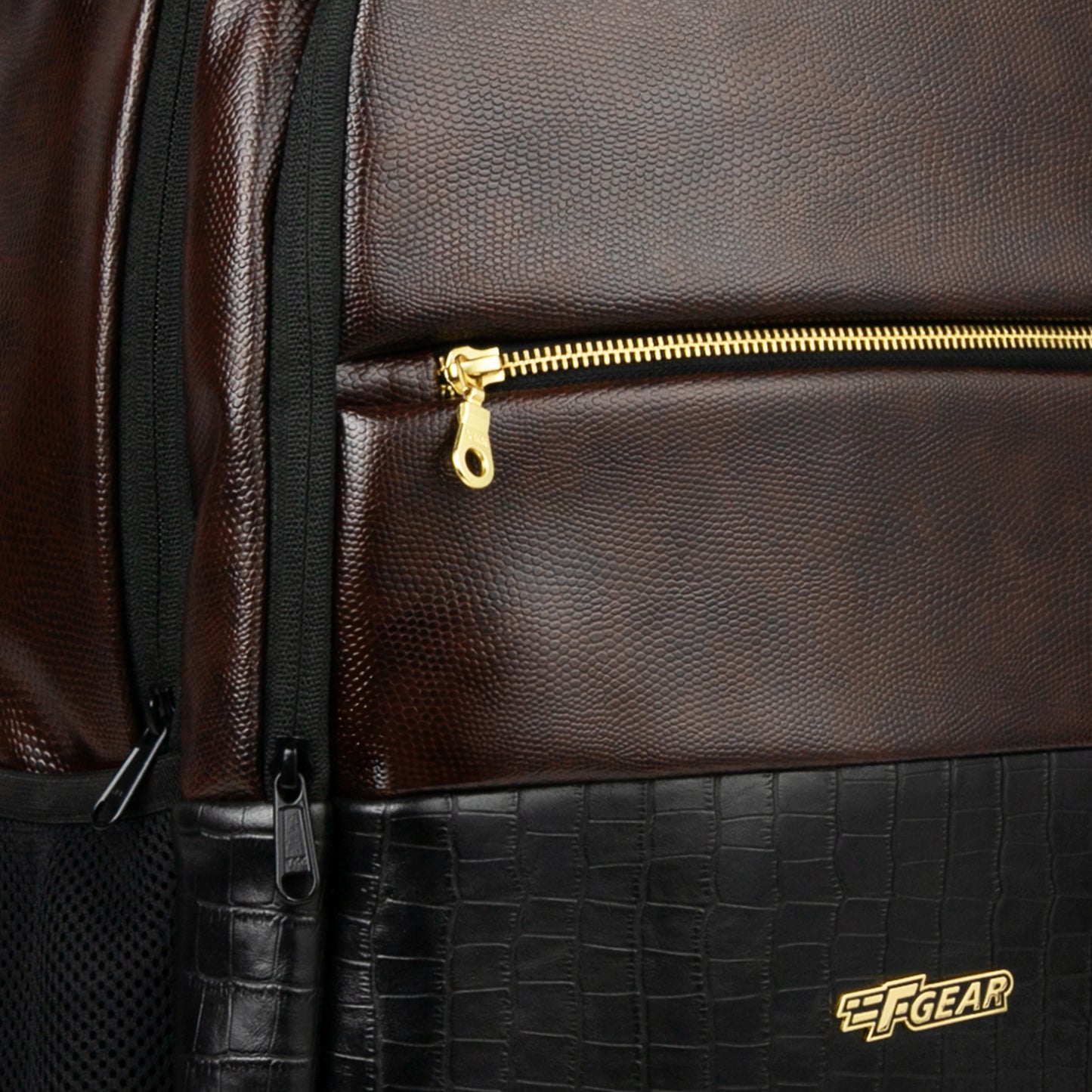 Mastermind 27L Tan Vegan Leather Laptop Backpack