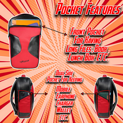 Dude 14L Red Laptop Backpack