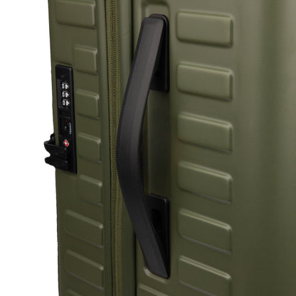 Windsor Army Green 76 cms Large Front Opening Trunk-Style Check-in Strolley with Expander