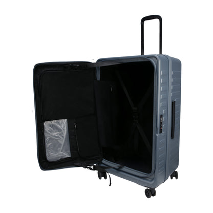 Windsor Stone Blue 76 cms Large Front Opening Trunk-Style Check-in Strolley with Expander