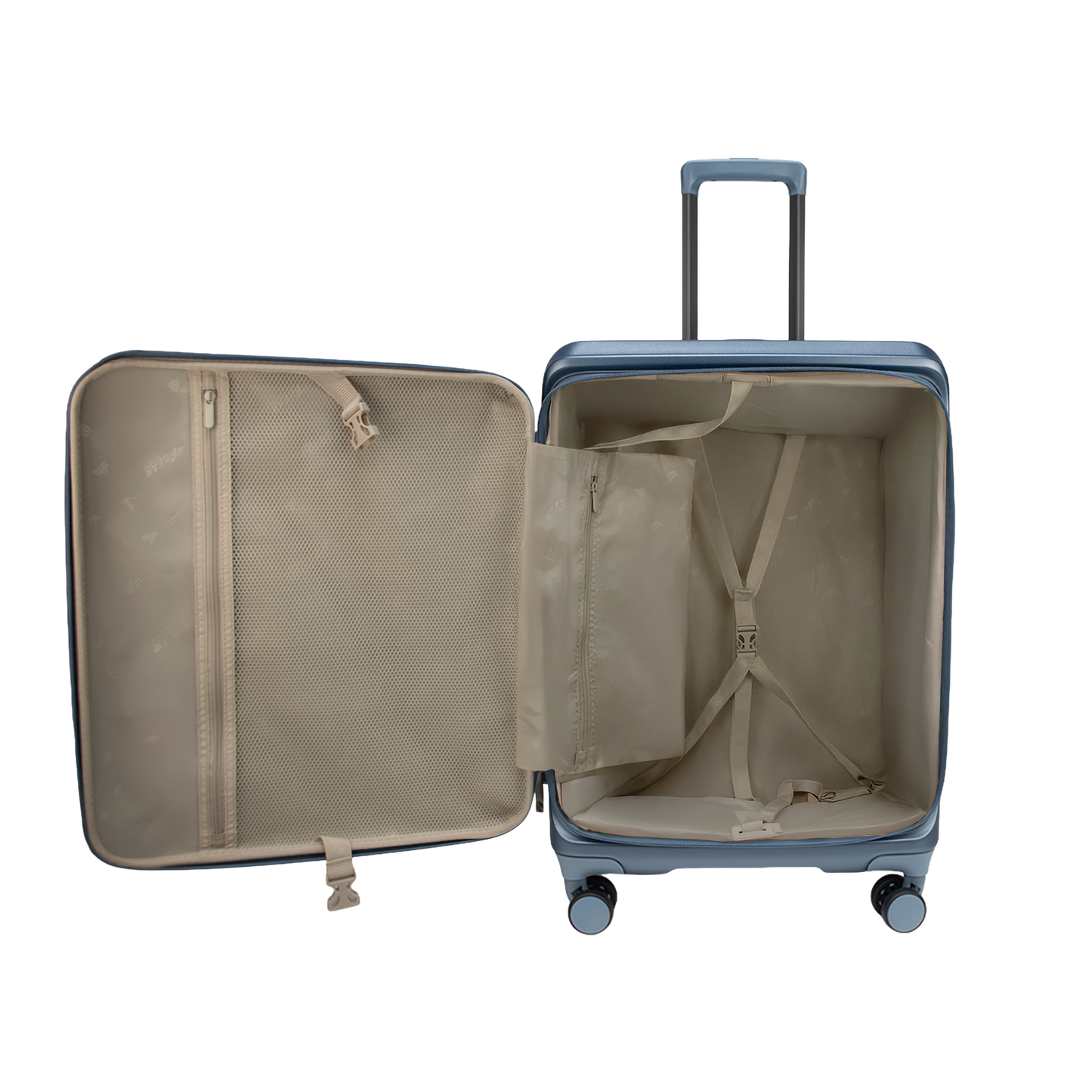 Valencia Medium Pearl Blue 65 cms Front-Opening Strolley