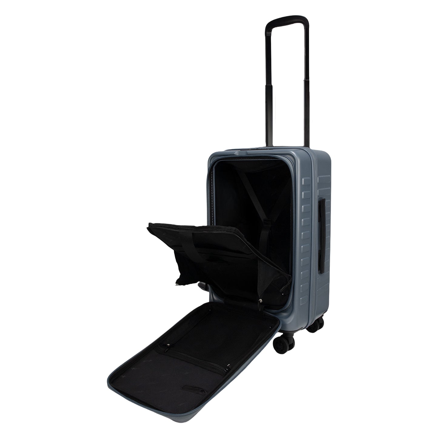 Windsor Stone Blue 56 cms Small Front Opening Trunk-Style Cabin Strolley with Laptop Sleeve & Expander