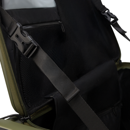 Windsor Army Green 76 cms Large Front Opening Trunk-Style Check-in Strolley with Expander