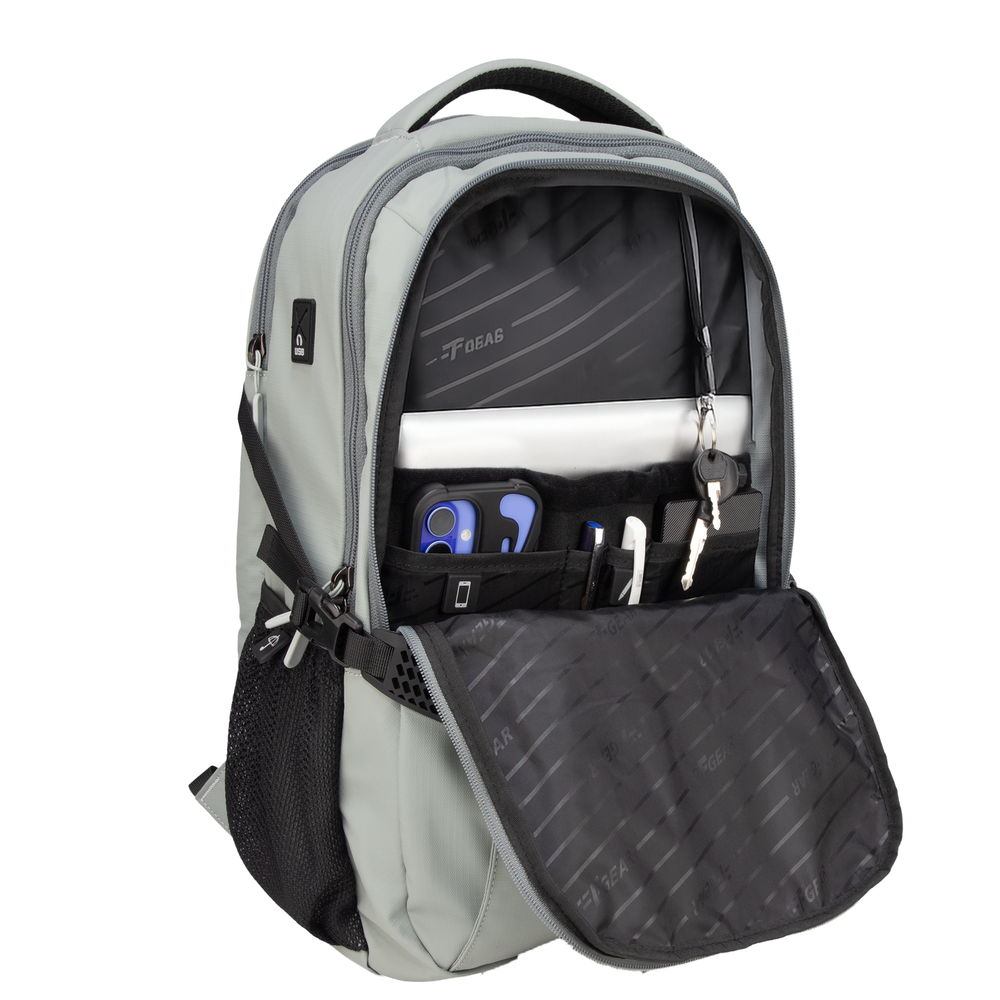 Amalfi 20L Grey Laptop Backpack