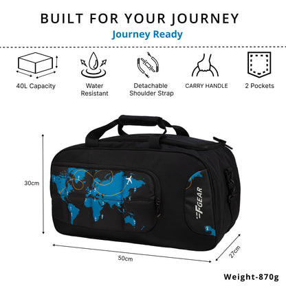 Enduro Map 32L Black Travel Duffle bag