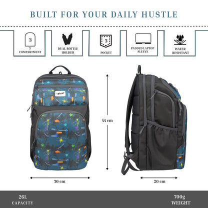 Akira Grey 26L Backpack
