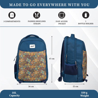 Ryto 35L Metalle Blue Backpack