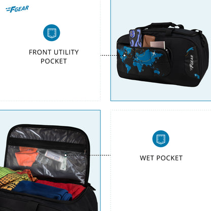 Enduro Map 32L Black Travel Duffle bag