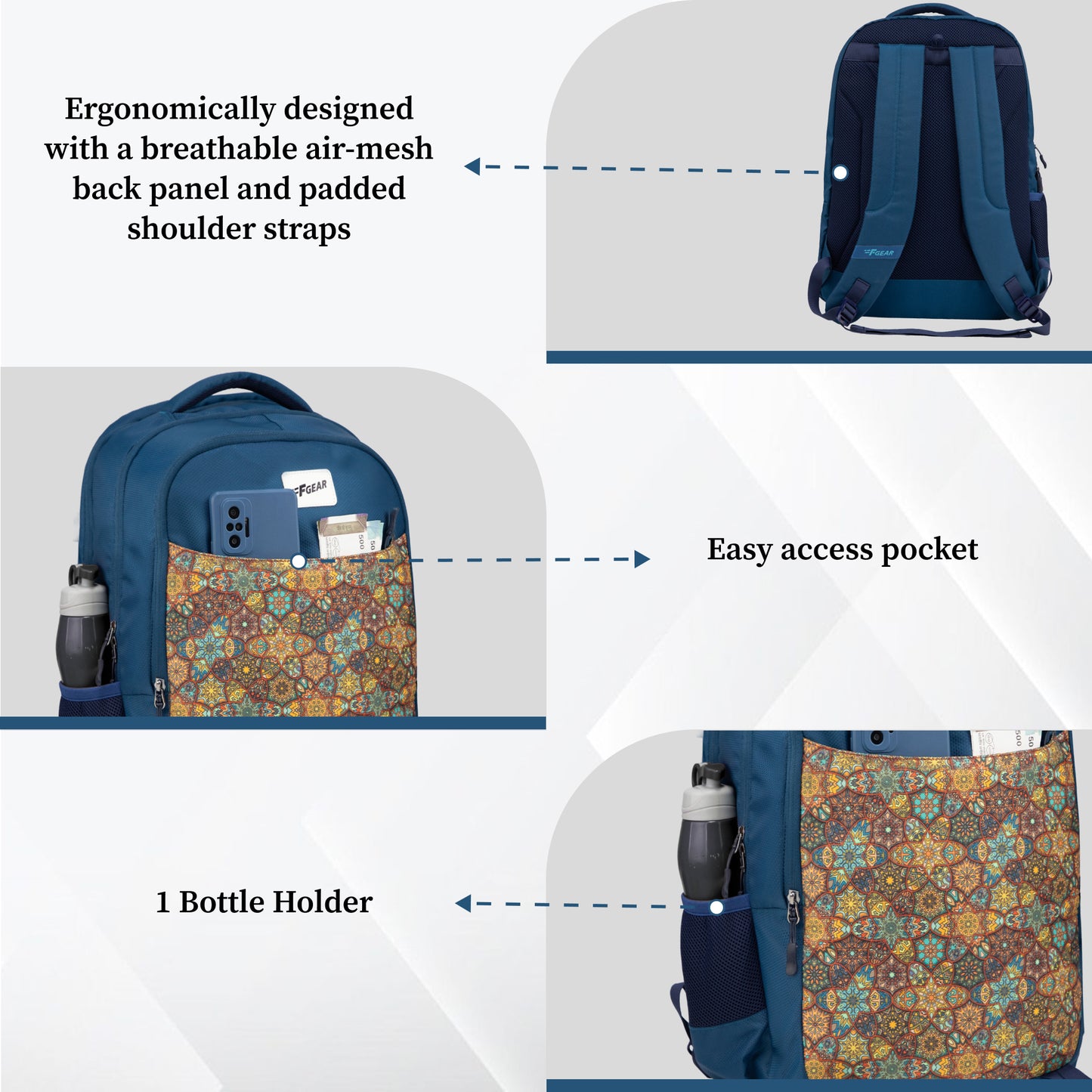 Ryto 35L Metalle Blue Backpack