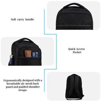Titan 32L Black Laptop Backpack