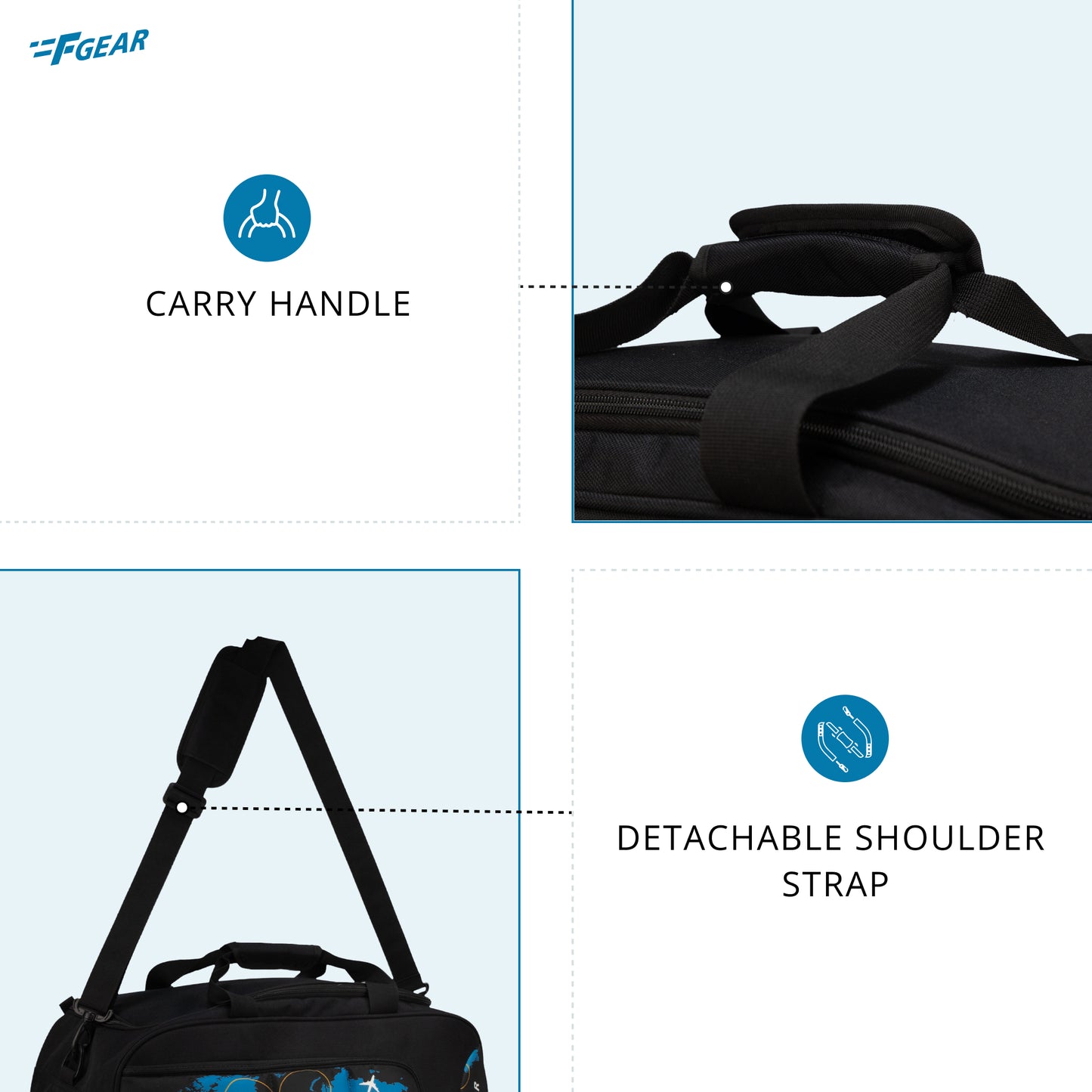 Enduro Map 32L Black Travel Duffle bag