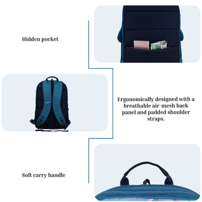 Akira Aqua Blue 26L Backpack