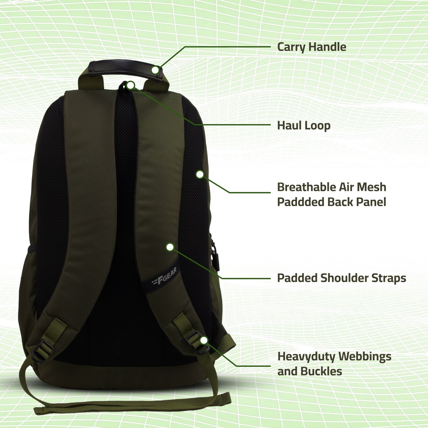 Everlane 28L Army Green Backpack