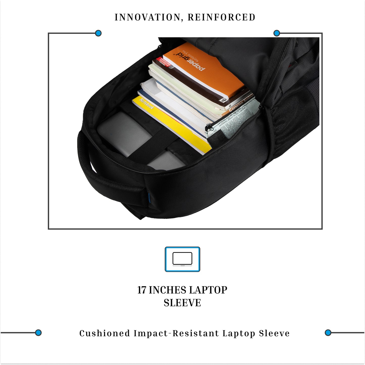 Titan 32L Black Laptop Backpack
