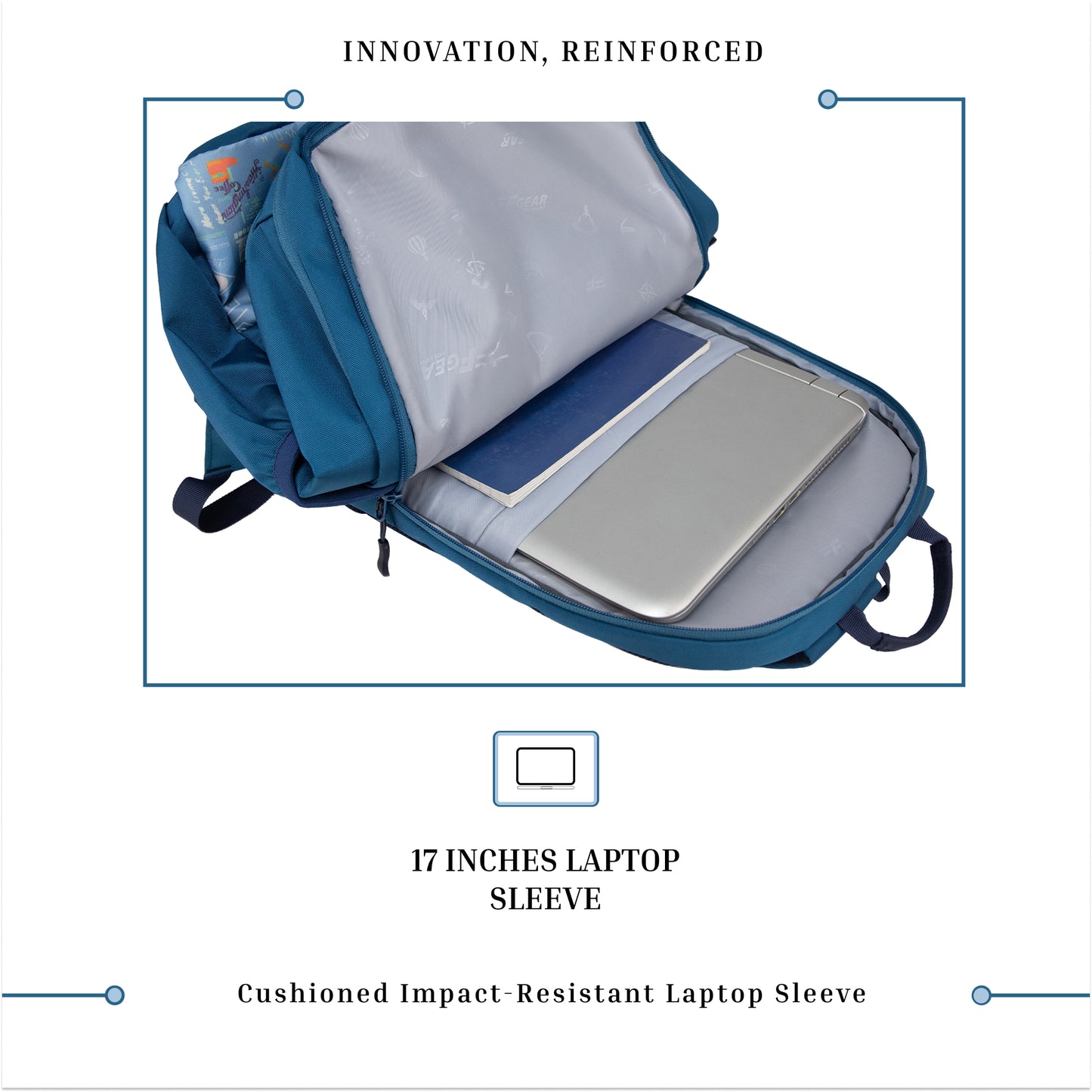 Akira Aqua Blue 26L Backpack