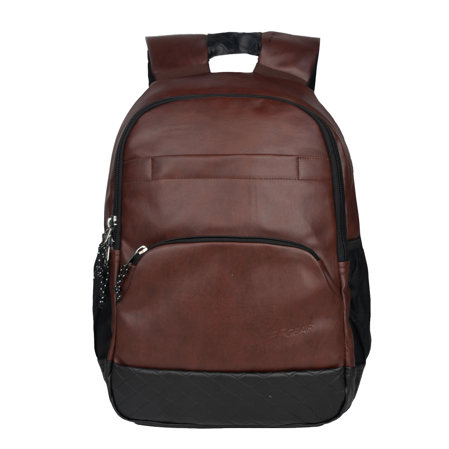 Luxur 25L Brown Anti-theft Laptop Backpack with raincover