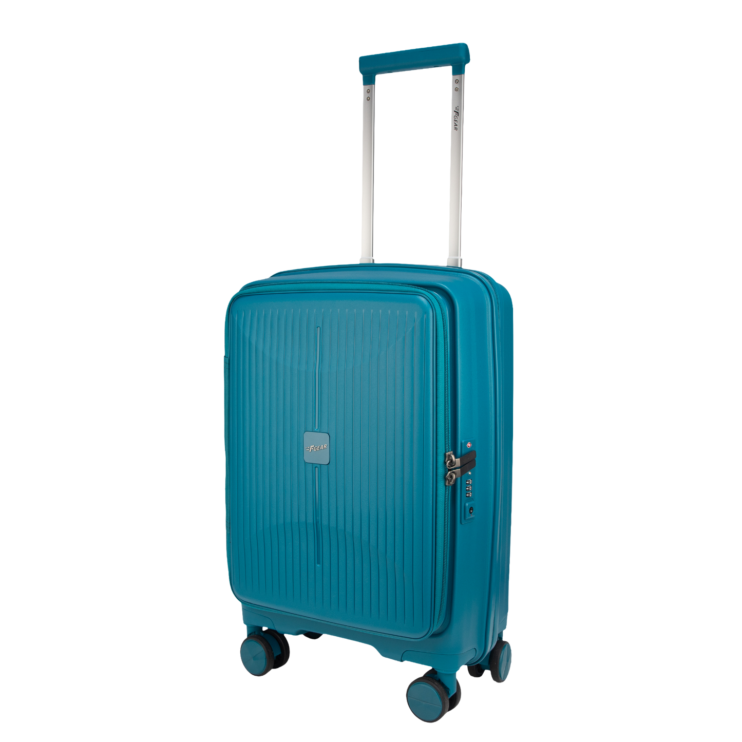 F Gear Myton Small Front Opening Cyan Blue Cabin Strolley