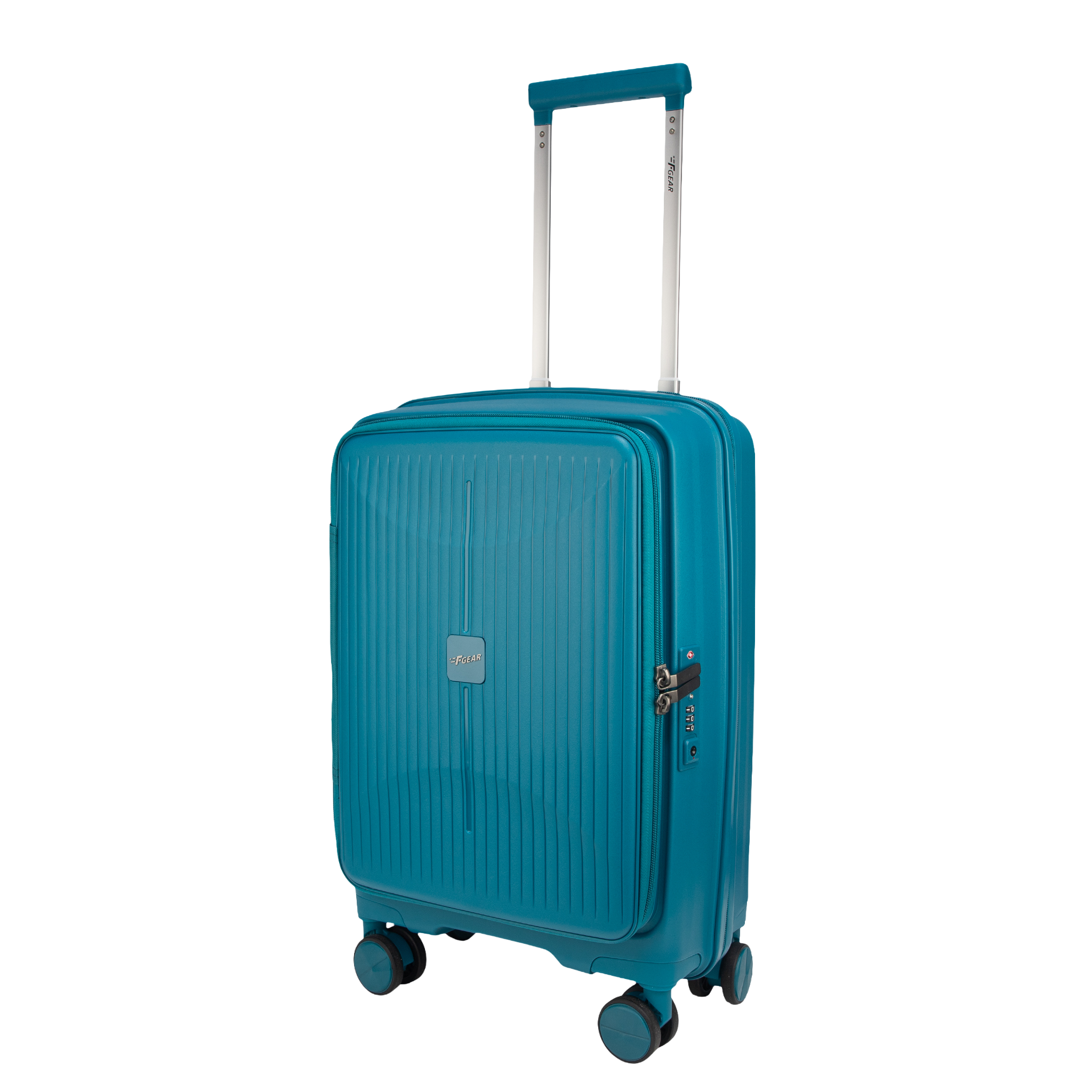 F Gear Myton Small Front Opening Cyan Blue Cabin Strolley