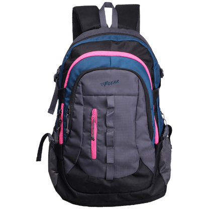 Defender 41L Navy Blue Pink Rucksack