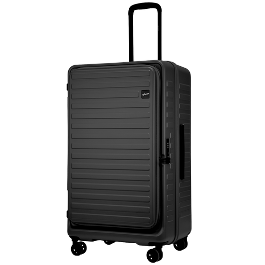 Windsor Steel Grey 76 cms Large Front Opening Trunk-Style Check-in Strolley with Expander