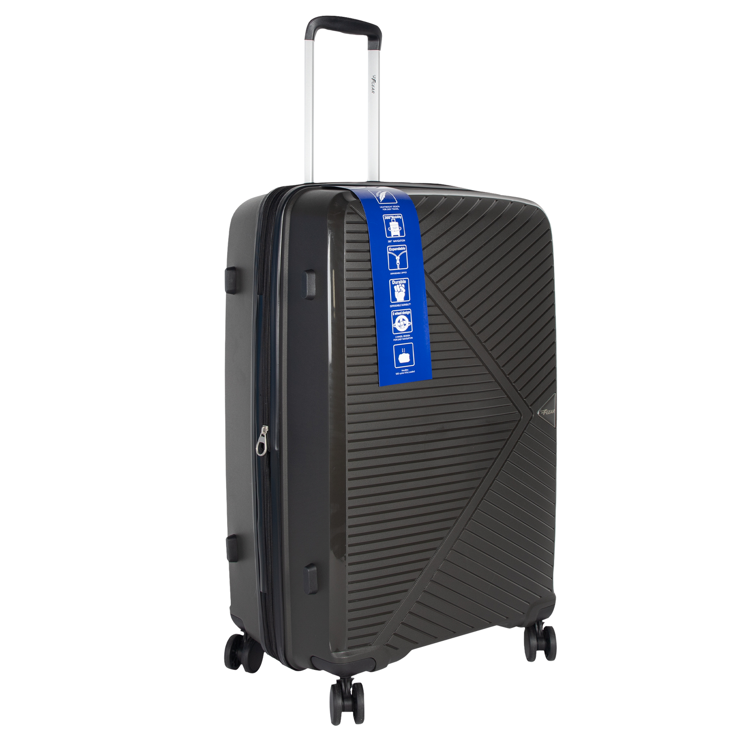 Goliath 28" Grey Expandable Large Check-in Suitcase