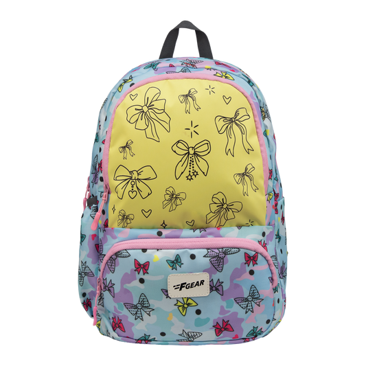 Colour Buddy 12L Pale Blue Bows Backpack