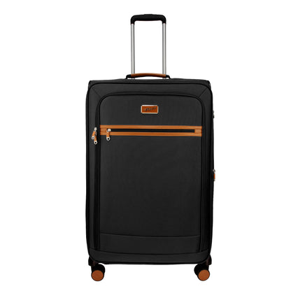 SoftAir Large Black Check-in Suitcase